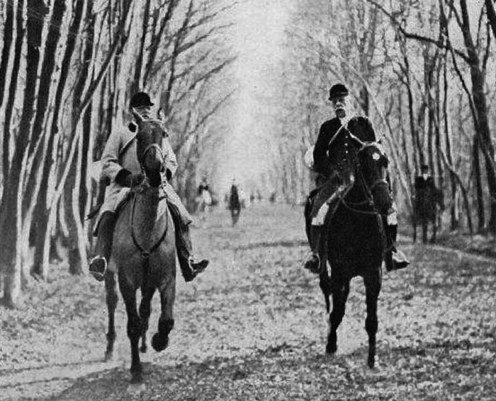 Le prince Murat et le comte de Valon - Photo tirée du Sport universel illustré (1921)